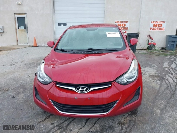 2016 Hyundai Elantra SE with VIN KMHDH4AEXGU650223, listed as a IAAI auction lot 41889561 with 107,533 mi miles. Bid and sale history available at carsss.com. Image 13.