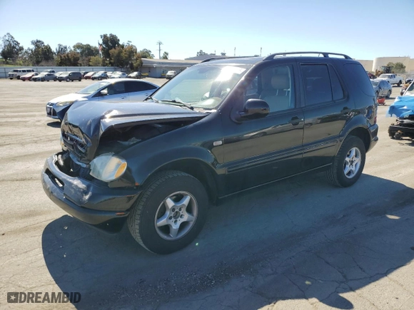2001 Mercedes-Benz M-Class with VIN 4JGAB54E41A280868, listed as a Copart auction lot 47829955 with 111,475 mi miles and Salvage Title. Bid and sale history available at carsss.com. Image 1.