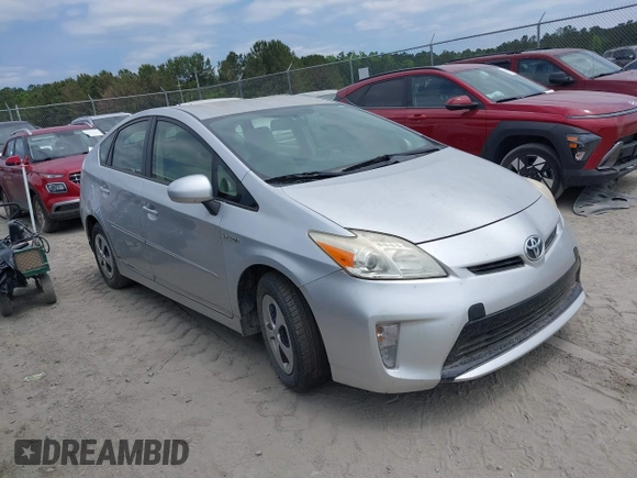 2012 Toyota Prius One with VIN JTDKN3DU1C5454144, listed as a IAAI auction lot 42136714 with Not Provided miles and . Bid and sale history available at carsss.com. Image 1.