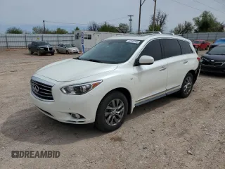 2015 Infiniti QX60 z VIN 5N1AL0MM5FC550158, wystawiony jako Copart lot #50143745 z przebiegiem 142 543 mil mil oraz Szkody całkowita. Historia ofert i sprzedaży dostępna na DreamBid. Obrazek 1.