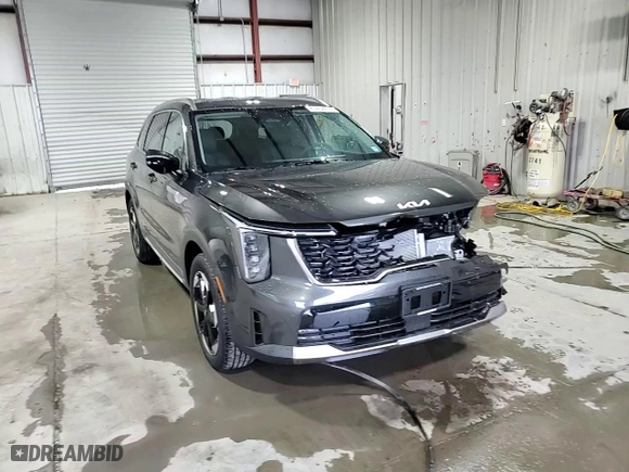 2025 Kia Sorento Hybrid EX with VIN KNDRHDJGXS5323948, listed as a Copart auction lot 81262274 with 261 mi miles and Salvage Title. Bid and sale history available at carsss.com. Image 15.
