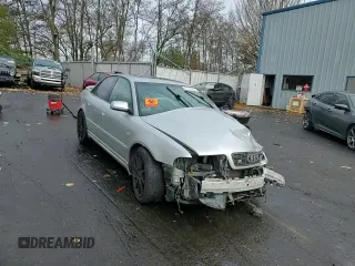 2001 Audi S4 with VIN WAURD68D61A009655, listed as a Copart auction lot 81770434 with 0 mi miles and Salvage Title. Bid and sale history available at carsss.com. Image 10.