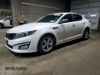 2015 Kia Optima LX with VIN KNAGM4A71F5586383, listed as a Copart auction lot 50509045 with 120,573 mi miles and Salvage Title. Bid and sale history available at carsss.com. Image 1.