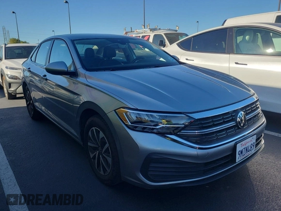 2024 Volkswagen Jetta S with VIN 3VW5M7BU6RM073190, listed as a IAAI auction lot 42844463 with 33,096 mi miles and . Bid and sale history available at DreamBid. Image 44.