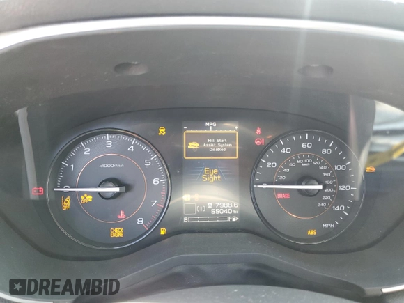 2021 Subaru Crosstrek Premium z VIN JF2GTAPC4M8359355, wystawiony jako Copart lot #55456115 z przebiegiem 55 040 mil mil oraz Czysty tytuł • Clean title. Historia ofert i sprzedaży dostępna na DreamBid. Obrazek 9.