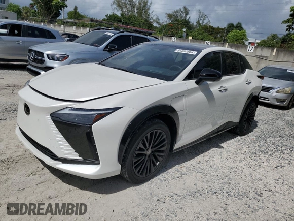2023 Lexus RZ 450e Premium z VIN JTJAAAAB9PA011698, wystawiony jako Copart lot #64390964 z przebiegiem 12 303 mil mil oraz Szkoda całkowita • Salvage title. Historia ofert i sprzedaży dostępna na DreamBid. Obrazek 1.