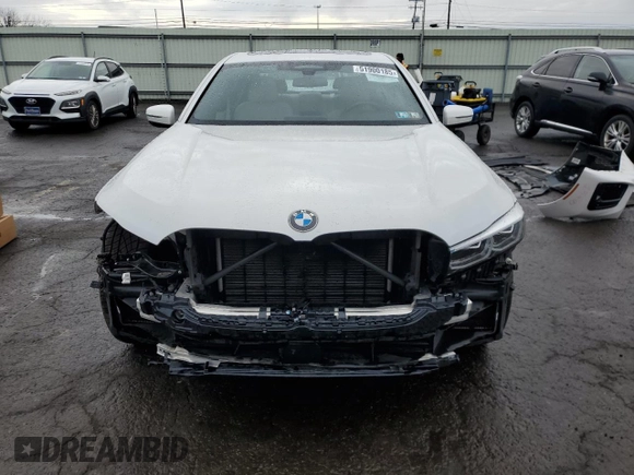 2021 BMW 7 Series 750i xDrive with VIN WBA7U2C06MCE49097, listed as a Copart auction lot 51900185 with 36,664 mi miles and Salvage title. Bid and sale history available at DreamBid. Image 5.