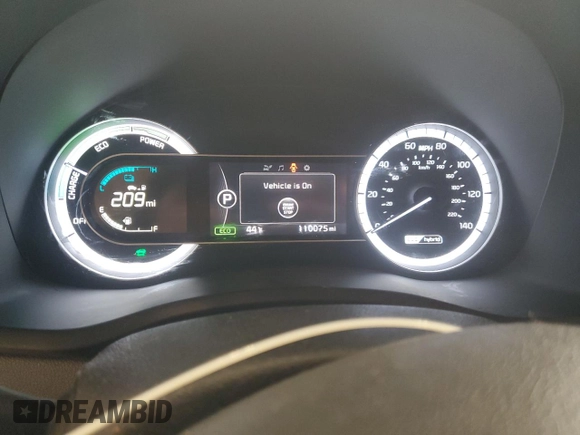 2019 Kia Niro EX with VIN KNDCC3LC4K5223661, listed as a Copart auction lot 52623415 with 110,075 mi miles and Salvage Title. Bid and sale history available at carsss.com. Image 9.