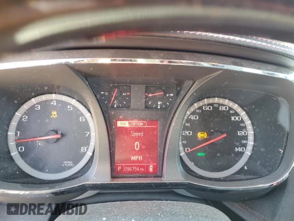 2013 GMC Terrain Denali with VIN 2GKFLYE39D6359206, listed as a Copart auction lot 44069305 with 96,734 mi miles and Salvage Title. Bid and sale history available at DreamBid. Image 9.