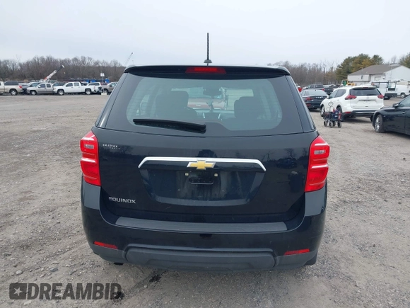 2017 Chevrolet Equinox LS with VIN 2GNALBEK6H1587846, listed as a IAAI auction lot 41612435 with 58,397 mi miles. Bid and sale history available at carsss.com. Image 16.