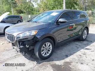 2019 Kia Sorento LX with VIN 5XYPG4A32KG538030, listed as a IAAI auction lot 41628882 with 120,392 mi miles. Bid and sale history available at carsss.com. Image 2.