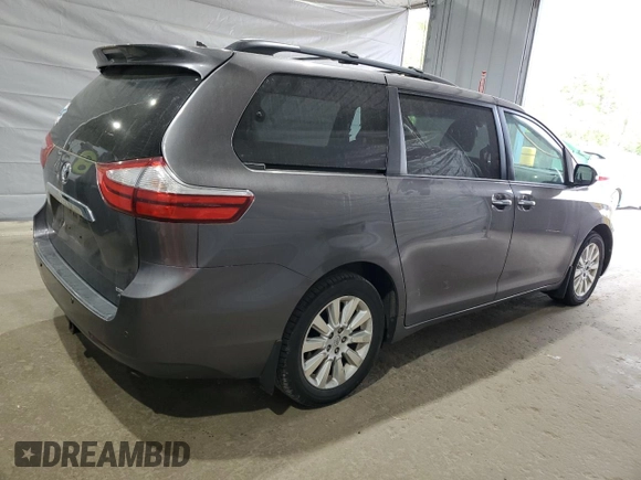 2015 Toyota Sienna Limited with VIN 5TDDK3DC4FS109455, listed as a Copart auction lot 59036135 with 121,250 mi miles and Salvage title. Bid and sale history available at DreamBid. Image 3.