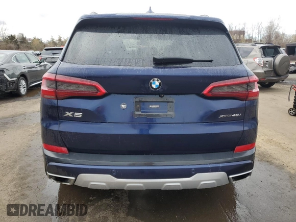 2020 BMW X5 xDrive40i with VIN 5UXCR6C05L9B00842, listed as a Copart auction lot 53187955 with Not provided miles and Salvage title. Bid and sale history available at DreamBid. Image 6.