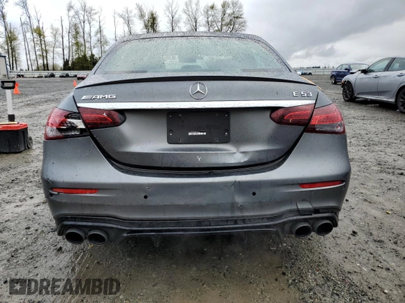 2022 Mercedes-Benz E 53 AMG with VIN W1KZF6BB1NB030505, listed as a Copart auction lot 52045715 with 30,649 mi miles and Salvage Title. Bid and sale history available at DreamBid. Image 6.