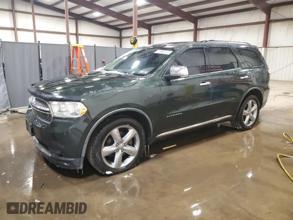 2011 Dodge Durango Citadel with VIN 1D4RE5GG8BC689329, listed as a Copart auction lot 89279205 with 158,339 mi miles and Clean Title. Bid and sale history available at carsss.com. Image 1.