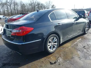 2012 Hyundai Genesis 3.8L with VIN KMHGC4DD9CU167203, listed as a IAAI auction lot 41557600 with 168,661 mi miles. Bid and sale history available at carsss.com. Image 4.