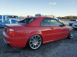 2003 BMW 3 Series M3 with VIN WBSBR93433PK01042, listed as a Copart auction lot 76349444 with 122,826 mi miles and Salvage Title. Bid and sale history available at carsss.com. Image 3.