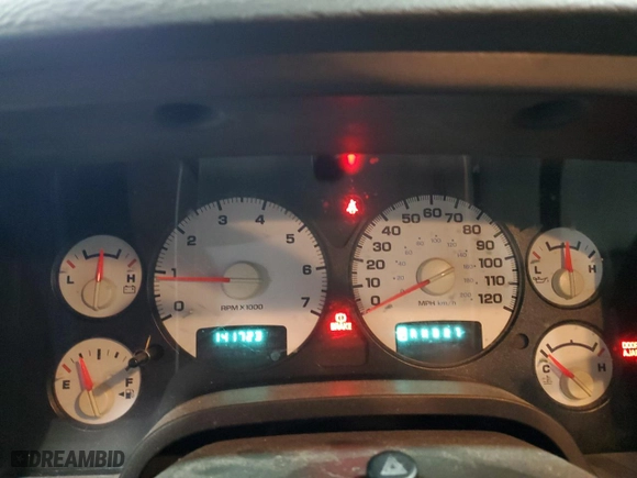 2003 Dodge Ram 2500 ST with VIN 3D7KA28D43G811802, listed as a Copart auction lot 41877235 with 141,723 mi miles and Salvage Title. Bid and sale history available at carsss.com. Image 9.