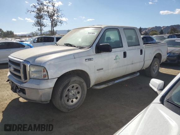 2005 Ford F-250 XL with VIN 1FTSW20P65EB21500, listed as a Copart auction lot 76803904 with 427,117 mi miles and Clean Title. Bid and sale history available at DreamBid. Image 1.