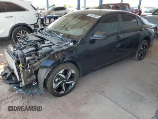 2023 Hyundai Elantra SEL z VIN KMHLS4AG3PU601329, wystawiony jako Copart lot #64862865 z przebiegiem 61 685 mil mil oraz Szkoda całkowita • Salvage title. Historia ofert i sprzedaży dostępna na DreamBid. Obrazek 1.