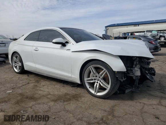 2019 Audi A5 Premium Plus with VIN WAUTNAF51KA046325, listed as a Copart auction lot 45772285 with 44,049 mi miles and Salvage Title. Bid and sale history available at DreamBid. Image 4.