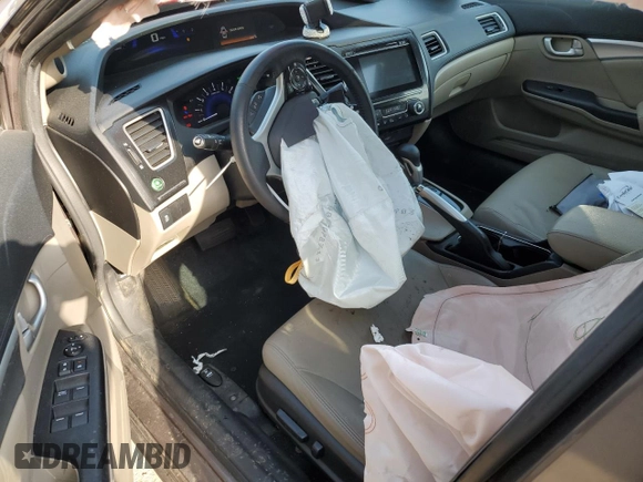2015 Honda Civic EX-L with VIN 2HGFB2F90FH512353, listed as a Copart auction lot 54931545 with 150,461 mi miles and Salvage Title. Bid and sale history available at DreamBid. Image 8.