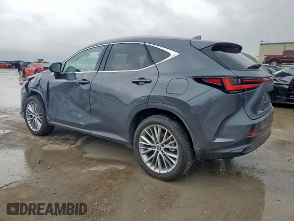 2025 Lexus NX 350 Premium z VIN 2T2GGCEZ7SC077889, wystawiony jako Copart lot #58915805 z przebiegiem 4 501 mil mil oraz Szkoda całkowita • Salvage title. Historia ofert i sprzedaży dostępna na DreamBid. Obrazek 2.