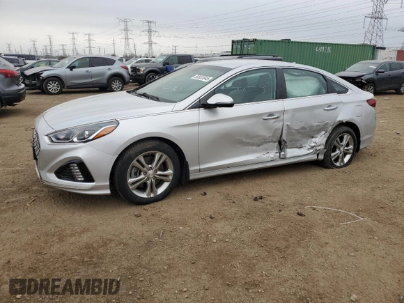 2019 Hyundai Sonata SEL with VIN 5NPE34AF0KH809401, listed as a Copart auction lot 50633645 with 29,970 mi miles and Salvage Title. Bid and sale history available at DreamBid. Image 1.