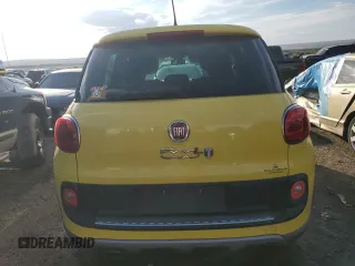 2014 FIAT 500L Trekking with VIN ZFBCFADH4EZ029332, listed as a Copart auction lot 74703474 with 0 mi miles and Salvage Title. Bid and sale history available at carsss.com. Image 6.