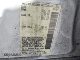 2014 Nissan Altima SL with VIN 1N4BL3AP6EC421665, listed as a IAAI auction lot 41858814 with 199,040 mi miles and . Bid and sale history available at DreamBid. Image 9.