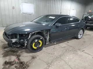 2021 Audi A5 Sportback Premium Plus with VIN WAUCBCF56MA004966, listed as a Copart auction lot 87902945 with 98,589 mi miles and Salvage Title. Bid and sale history available at carsss.com. Image 1.
