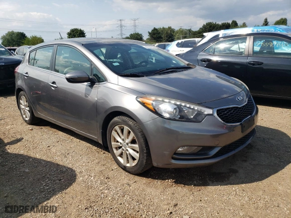 2014 Kia Forte 5-Door EX with VIN KNAFX5A85E5205036, listed as a Copart auction lot 67291894 with 97,660 mi miles and Salvage Title. Bid and sale history available at carsss.com. Image 4.