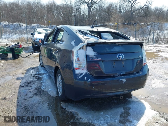 2011 Toyota Prius I with VIN JTDKN3DU7B5308913, listed as a IAAI auction lot 41793970 with 1 mi miles. Bid and sale history available at carsss.com. Image 3.