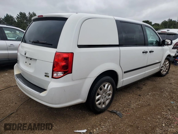 2014 Ram Cargo Van Tradesman with VIN 2C4JRGAG1ER316163, listed as a Copart auction lot 66036454 with Not Provided miles and Salvage Title. Bid and sale history available at DreamBid. Image 3.