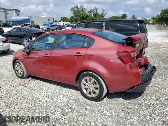 2015 Kia Rio LX with VIN KNADM4A37F6437017, listed as a Copart auction lot 50953015 with 95,341 mi miles and Salvage Title. Bid and sale history available at carsss.com. Image 2.