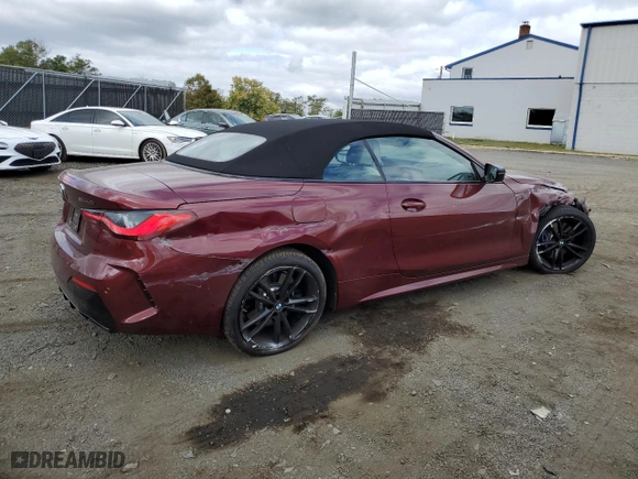 2022 BMW 4 Series M440i xDrive with VIN WBA63AT09NCL01453, listed as a Copart auction lot 72575524 with 30,646 mi miles and Salvage Title. Bid and sale history available at carsss.com. Image 3.