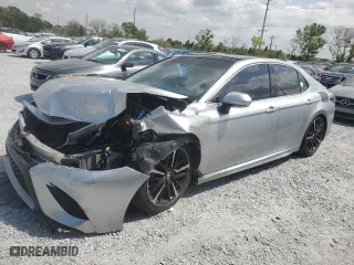 2018 Toyota Camry XSE with VIN 4T1B61HK9JU038979, listed as a Copart auction lot 50435675 with 0 mi miles and Salvage Title. Bid and sale history available at carsss.com. Image 1.