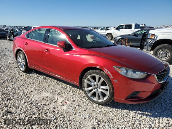 2014 Mazda Mazda6 i Touring with VIN JM1GJ1T57E1101644, listed as a Copart auction lot 81766004 with Not Provided miles and Salvage Title. Bid and sale history available at carsss.com. Image 4.