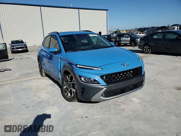 2022 Hyundai Kona Limited with VIN KM8K53A39NU808900, listed as a Copart auction lot 81210963 with 28,021 mi miles and Non repairable. Bid and sale history available at DreamBid. Image 11.