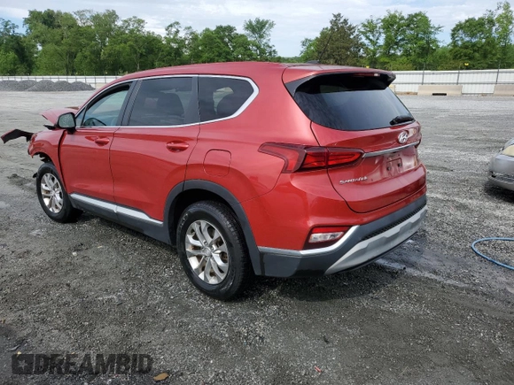 2019 Hyundai Santa Fe SE with VIN 5NMS2CAD9KH062750, listed as a Copart auction lot 54256635 with 113,742 mi miles and Salvage title. Bid and sale history available at DreamBid. Image 2.