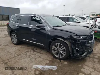 2021 Cadillac XT6 Premium Luxury with VIN 1GYKPDRS9MZ209989, listed as a Copart auction lot 64770124 with 90,115 mi miles and Non Repairable. Bid and sale history available at carsss.com. Image 4.