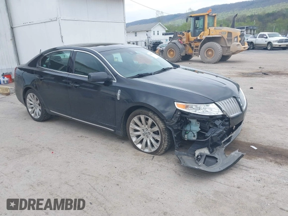 2010 Lincoln MKS w/EcoBoost with VIN 1LNHL9FT2AG614049, listed as a IAAI auction lot 42123376 with 119,276 mi miles. Bid and sale history available at carsss.com. Image 1.