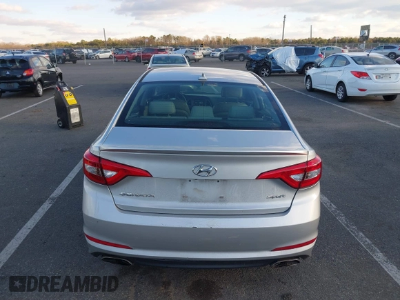 2017 Hyundai Sonata Sport with VIN 5NPE34AF9HH569242, listed as a IAAI auction lot 40977224 with 136,951 mi miles. Bid and sale history available at carsss.com. Image 16.
