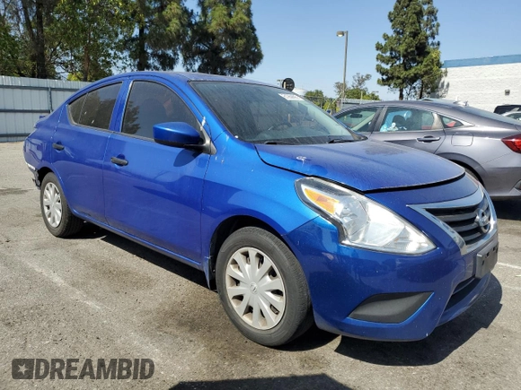 2017 Nissan Versa S Plus with VIN 3N1CN7AP7HL892283, listed as a Copart auction lot 61260695 with 193,544 mi miles and Salvage title. Bid and sale history available at DreamBid. Image 4.