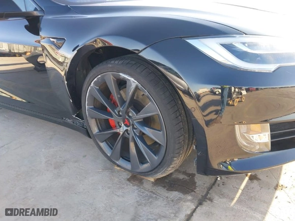 2018 Tesla Model S 75D with VIN 5YJSA1E2XJF257739, listed as a IAAI auction lot 41547387 with 53,919 mi miles. Bid and sale history available at carsss.com. Image 6.