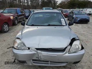 2003 Kia Rio with VIN KNADC125936232909, listed as a Copart auction lot 48291085 with 47,449 mi miles and Salvage Title. Bid and sale history available at carsss.com. Image 5.