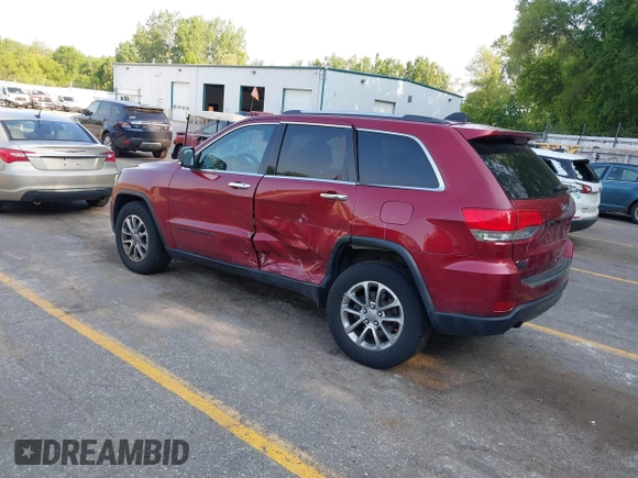 2014 Jeep Grand Cherokee Limited with VIN 1C4RJFBG8EC553860, listed as a IAAI auction lot 42452419 with 174,274 mi miles and . Bid and sale history available at DreamBid. Image 3.