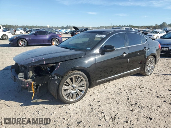 2014 Kia Cadenza Premium with VIN KNALN4D72E5149899, listed as a Copart auction lot 80522014 with 154,992 mi miles and Salvage Title. Bid and sale history available at carsss.com. Image 1.
