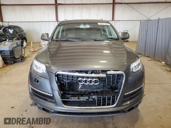 2015 Audi Q7 Premium Plus with VIN WA1LGAFE8FD022938, listed as a Copart auction lot 50371555 with 144,602 mi miles and Salvage Title. Bid and sale history available at DreamBid. Image 5.