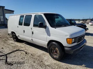 2004 Ford Econoline Cargo with VIN 1FTRE14W54HA59713, listed as a Copart auction lot 80306004 with 261,191 mi miles and Salvage Title. Bid and sale history available at carsss.com. Image 4.